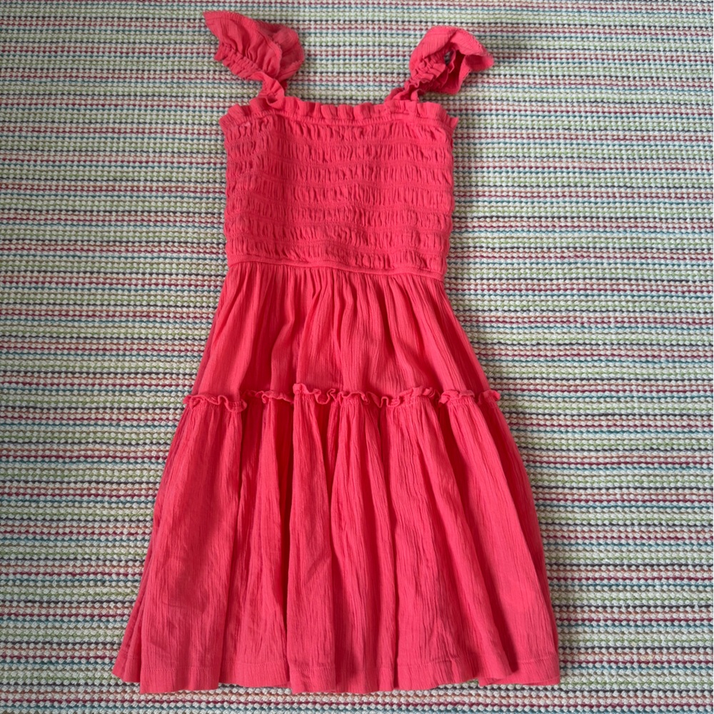 Vibrant Pink/Red Aerie Mini Dress (straps)